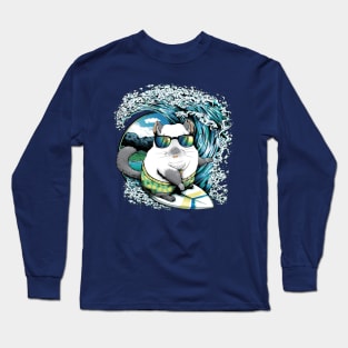 Surf's Up - Surfing Chinchilla Long Sleeve T-Shirt